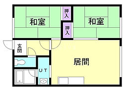 ラ.フランセL 2LDKの間取図画像