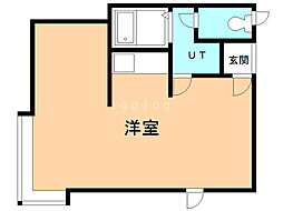 パステルタウンヒロ ワンルームの間取図画像