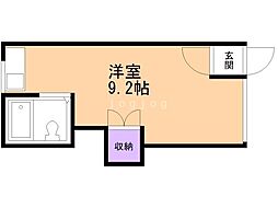 ホワイトレジデンス ワンルームの間取図画像