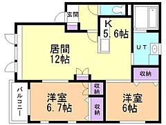 物件の間取り