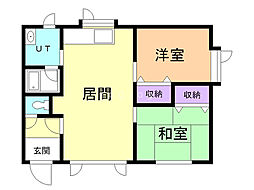 メゾン悠 2LDKの間取図画像