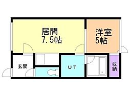 間取図画像 1LDK
