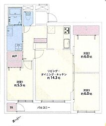 ロピア北32条 3LDKの間取図画像