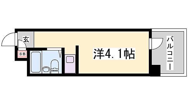 GSハイム元町 504｜兵庫県神戸市中央区北長狭通７丁目(賃貸マンション1R・5階・13.60㎡)の写真 その2