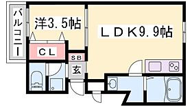 パロス須磨浦通 202 ｜ 兵庫県神戸市須磨区須磨浦通５丁目（賃貸アパート1LDK・2階・34.51㎡） その2