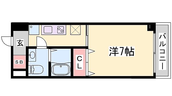 ＣＩＴＹＳＰＩＲＥ新神戸 506｜兵庫県神戸市中央区生田町３丁目(賃貸マンション1K・5階・24.79㎡)の写真 その2