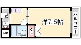 メゾン・ド・六甲パートII 404 ｜ 兵庫県神戸市灘区烏帽子町２丁目（賃貸マンション1K・4階・18.20㎡） その2