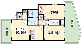 ヴェールフォンテーヌ 101 ｜ 兵庫県神戸市北区泉台５丁目（賃貸アパート2LDK・1階・52.53㎡） その1