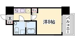 セレニテ三宮プリエ 8階1Kの間取り