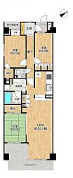 コスモヒルズ船橋夏見 3LDKの間取図画像
