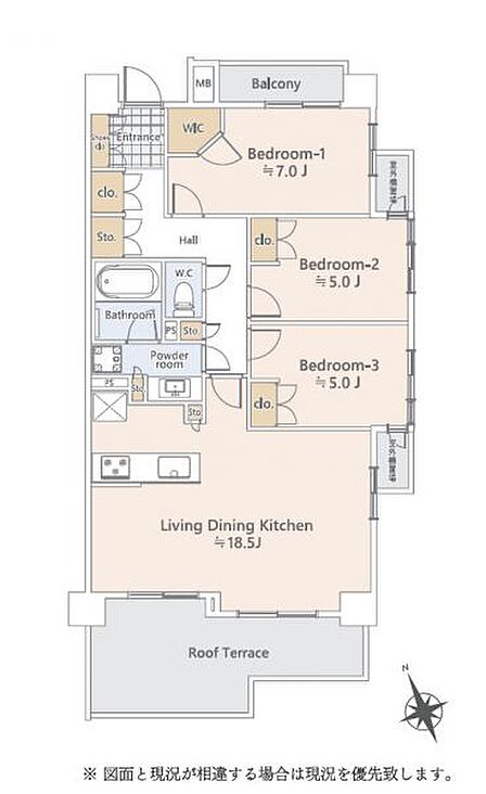 3LDK 間取り