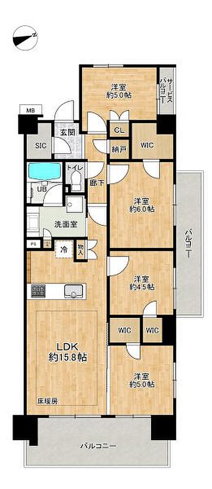 とにかく部屋数が必要なご家族にピッタリの4LDKです◎