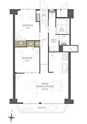 間取図画像 2LDK
