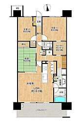 ルネ・アクシアム4 3LDKの間取図画像