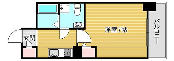 アドバンス難波ラシュレ 1004｜大阪府大阪市浪速区難波中3丁目(賃貸マンション1K・10階・22.27㎡)の写真 その2