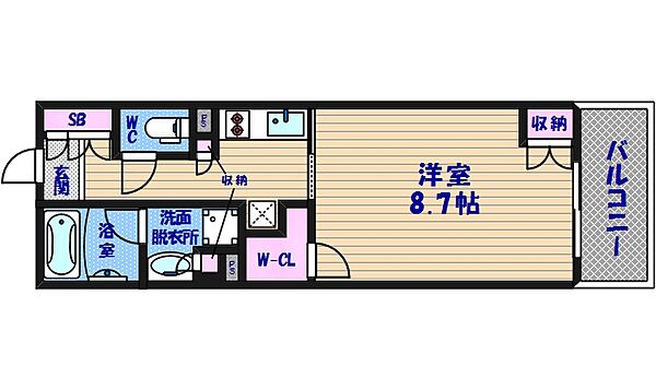 パークアクシス心斎橋 602｜大阪府大阪市中央区南船場2丁目(賃貸マンション1K・6階・32.02㎡)の写真 その2