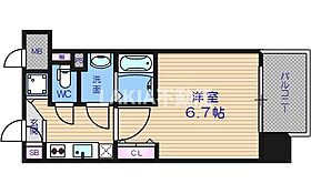 アドバンス上町台IIクレイドル  ｜ 大阪府大阪市中央区谷町7丁目5-2（賃貸マンション1K・2階・21.76㎡） その2