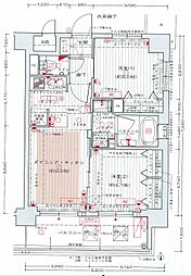 エステムプラザ京都聚楽第雅邸 2DKの間取図画像