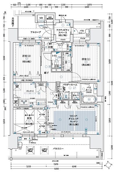 間取りを拡大表示