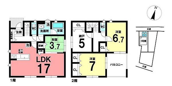 間取りを拡大表示