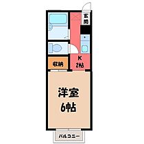 茨城県古河市幸町（賃貸アパート1K・2階・19.83㎡） その2