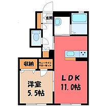 リヴェール・ヴィラ  ｜ 群馬県伊勢崎市境栄（賃貸アパート1LDK・1階・42.73㎡） その2