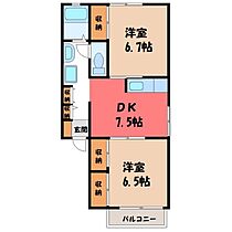 茨城県古河市久能（賃貸アパート2DK・2階・49.94㎡） その2