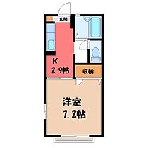 茨城県古河市本町3丁目（賃貸アパート1K・2階・24.70㎡） その2