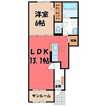 茨城県猿島郡境町その他（賃貸アパート1LDK・1階・50.01㎡） その2