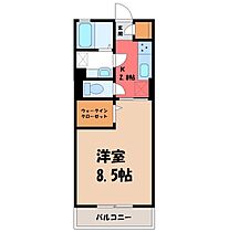 ミーティア II  ｜ 茨城県古河市緑町（賃貸アパート1K・2階・30.03㎡） その2