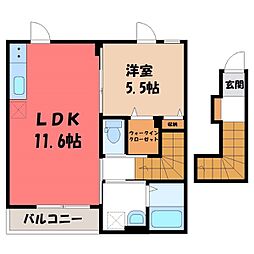 フェリーチェ 1LDKの間取図画像