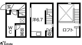 愛知県名古屋市中村区靖国町２丁目（賃貸アパート1K・2階・25.04㎡） その2