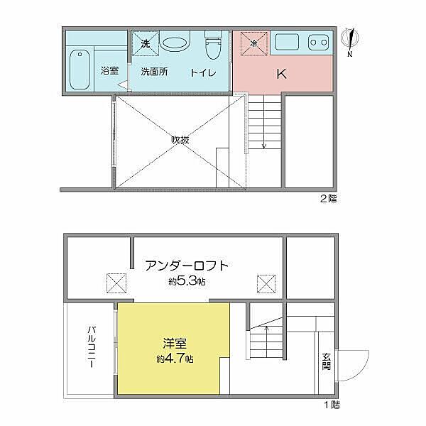 フレシールA ｜愛知県名古屋市南区豊３丁目(賃貸アパート1K・2階・23.33㎡)の写真 その2