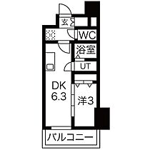 メイクスWアート名駅南III  ｜ 愛知県名古屋市中村区名駅南５丁目（賃貸マンション1DK・2階・25.58㎡） その2