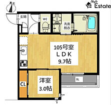 GRANDTIC金山  ｜ 愛知県名古屋市昭和区福江３丁目（賃貸アパート1LDK・1階・30.70㎡） その2