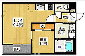 Grandtic Cuore  ｜ 愛知県名古屋市北区新堀町（賃貸アパート1LDK・1階・31.33㎡） その2