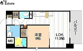 ベルデュールIII  ｜ 愛知県名古屋市港区港楽３丁目（賃貸マンション1LDK・5階・42.39㎡） その2