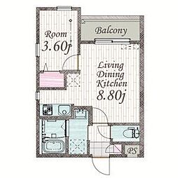 間取図画像 1LDK