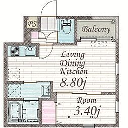間取図画像 1LDK