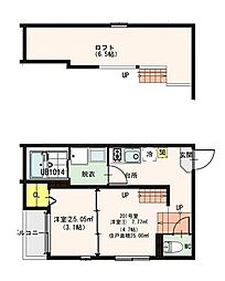 ハーモニーテラス荒中町2 2SKの間取図画像