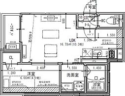 Jack shohoV 1LDKの間取図画像
