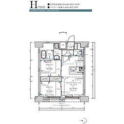 ディアレイシャス名古屋大須通 2LDKの間取図画像