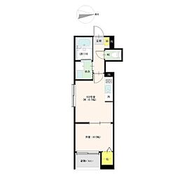 名古屋市中村区長筬町5丁目アパート 1DKの間取図画像