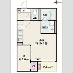 Jack shohoV 1LDKの間取図画像