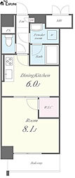 プライムローズ 1DKの間取図画像