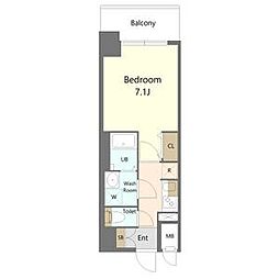 S-RESIDENCE名駅北bling 1Kの間取図画像
