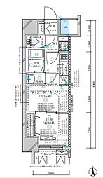 ディアレイシャス名古屋中村公園 1DKの間取図画像