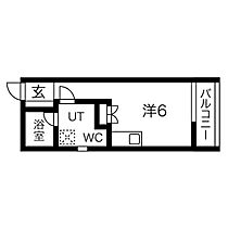 愛知県名古屋市西区花の木３丁目（賃貸アパート1K・3階・18.76㎡） その2