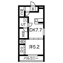 愛知県名古屋市北区城東町１丁目（賃貸アパート1LDK・1階・33.53㎡） その2