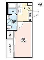 愛知県名古屋市東区大幸４丁目（賃貸アパート1K・2階・22.74㎡） その2